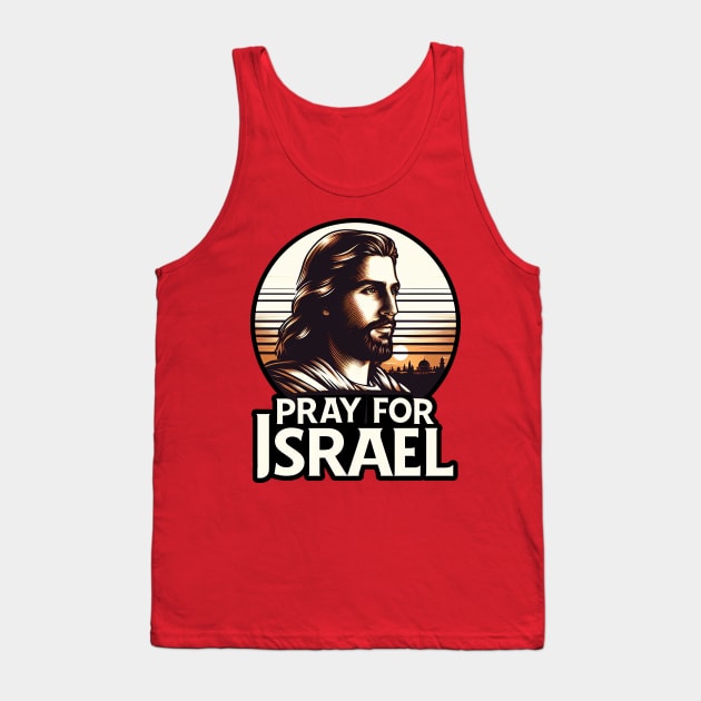 Pray For Israel Tank Top by Plushism